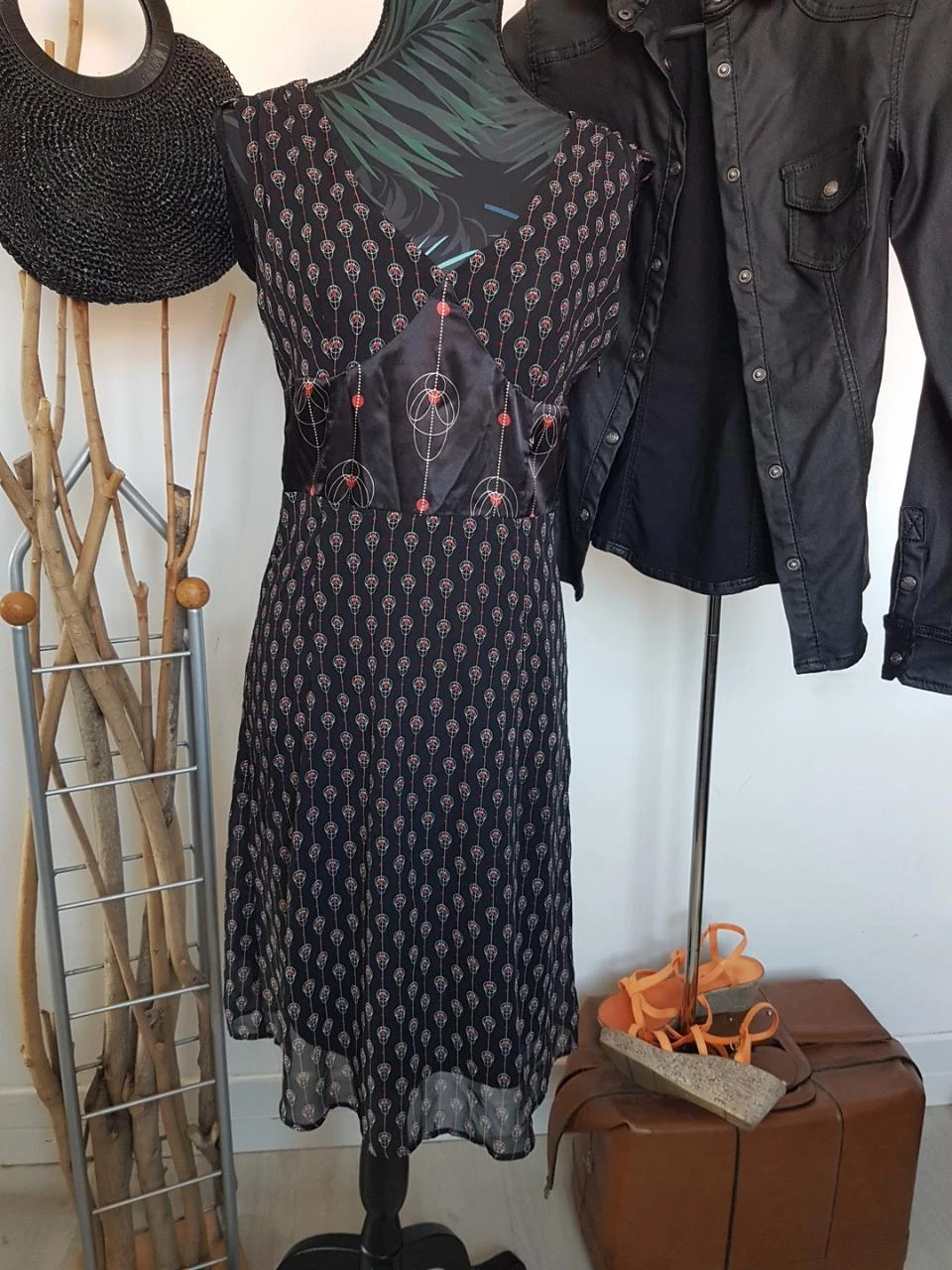 Robe voile doublée
